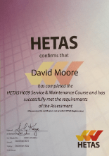 HETAS H009 Service and Maintenance Course